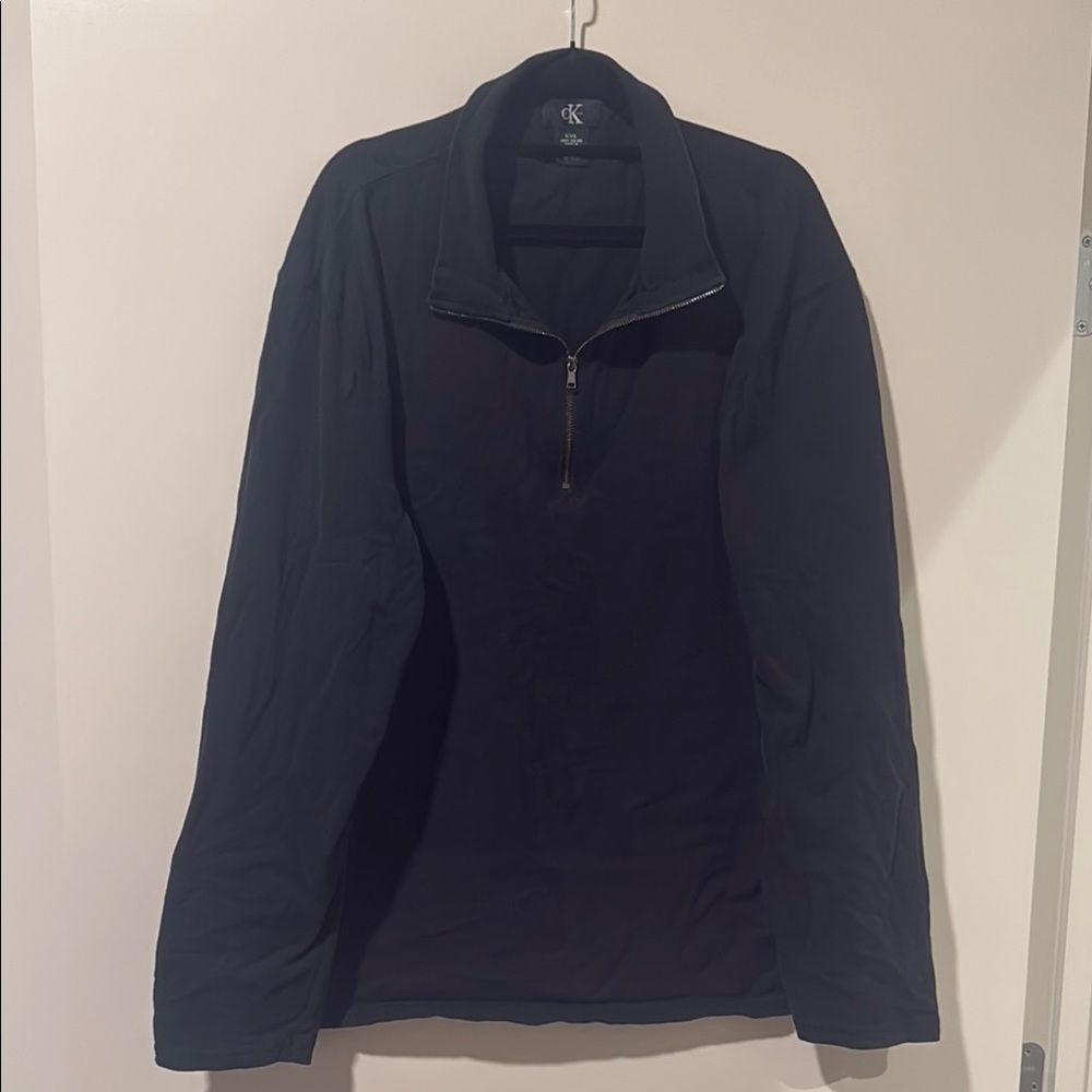 Calvin Klein Black Cotton Pullover
